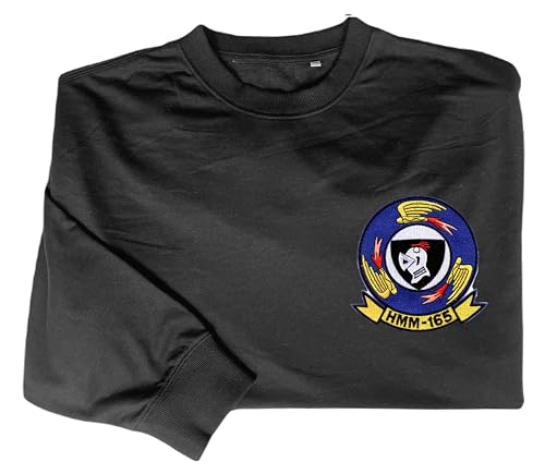Hmm 165 medium helicopter squadron embroidered shirt Black2
