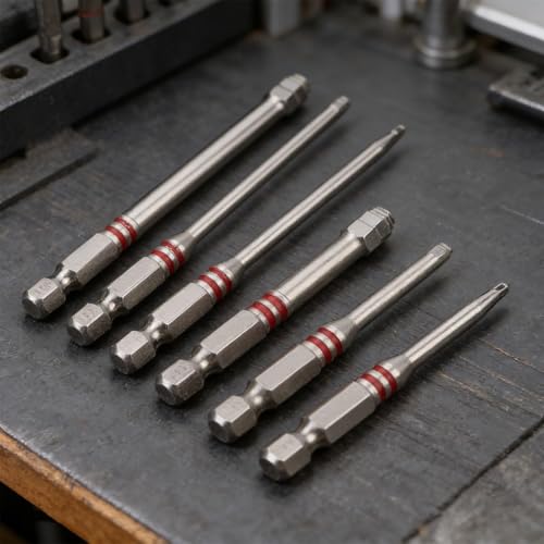 Juego de puntas de destornillador vástago hexagonal magnético en pagoda para llaves 4