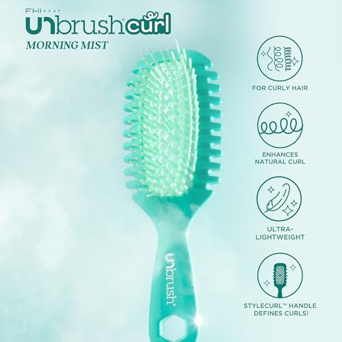 Image of FHI Heat UNbrush Curl Collection for Pain-Free Brushing & Curl Enhancing Styling for Curly Hair Types - Use on Wet Hair Only