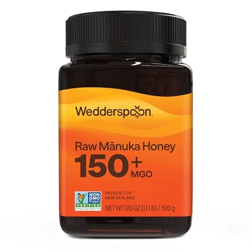 Wedderspoon Raw Manuka Honey 150+ MGO, 17.6 Oz, Unpasteurized New