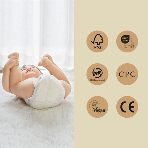 ECO BOOM Diapers, Viscose from Bamboo Diapers, Natural Soft Disposable Nappies for Infant, Size 4 Suitable for 20 to 31lb (Large - 30 Count) by ECO BOOM - Image 2