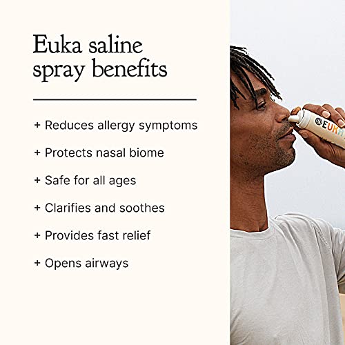 Euka Wellness Saline Nasal Spray 2Pk - Breathe Well, Keeps Nasal Passages Clean And Protected, Preserves Delicate Nasal Biome - All Natural, Vegan, Preservative-Free, Made In The Usa #TOP6