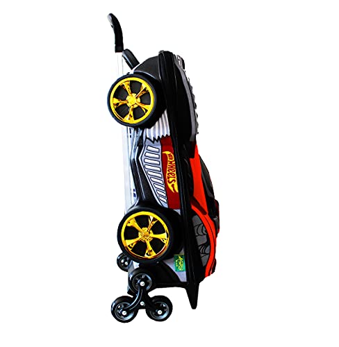 Mochila Escolar 3D com 6 Rodinhas Hotwheels DUNE A SOAR - Maxtoy