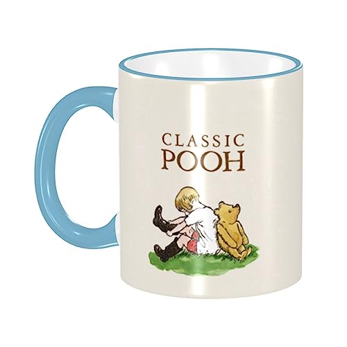 くまのプーさん マグカップ コーヒーカップ セラミック 陶器 電子レンジ温め対応 耐熱 Moiiss 耐冷 大容量 大きい かわいい おしゃれ 人気 アニメ キャラクター 330ml