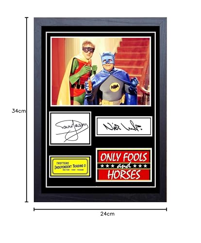Stunning Quality Only Fools & Horses Signed/Autographed Print (A4 Framed 34cm x 24cm), Multi - Image 2