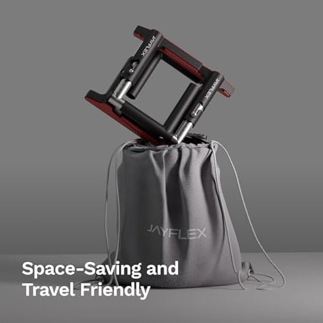 Jayflex CrossGrips Compact Pull Up Bar - Pull Up Bar Door Frame for Work from Home Fitness - Adjustable Door Frame Pullup Bar Handles - 250 lbs Capacity