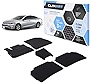 CLIM ART Honeycomb Custom Fit Floor Mats Compatible for Malibu 2016-2023, 1&2 Row, Car Mats Floor Liner, All-Weather, Car Accessories Man & Woman, Black/Black - FL011516141