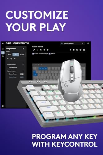 Image of Logitech G502 X Lightspeed Wireless Gaming Mouse + G515 TKL Wireless Gaming Keyboard (Tactile) Bundle: White