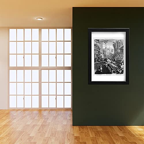 William Hogarth Gin Lane cadre anti-reflet pour petit espace