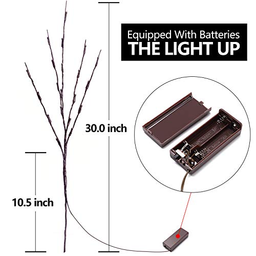 Branches à LED au design épuré pour composition florale et extérieur - 6
