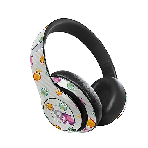 Image of MightySkins Carbon Fiber Skin Compatible with Beats Studio Pro - Owls | Protective, Durable Textured Carbon Fiber Finish | Easy to Apply, Remove, and Change Styles