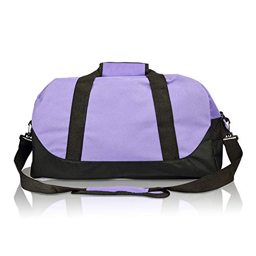 Image of DALIX 18 inch Two Tone Duffle Bag Medium Black Red Blue Gold Pink Purple Gray