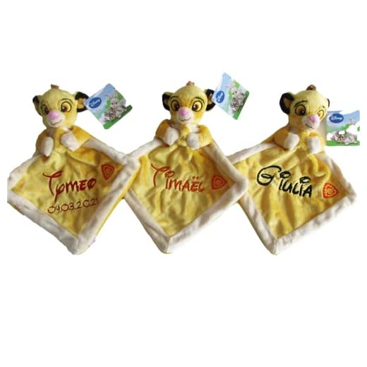 Doudou simba du roi lion personnalisable