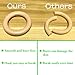 HEOCAKR Natural Beech Wood Rings, 10 Pcs Unfinished 6cm Solid Wooden Rings Circles Without Paint for Craft, Connectors Jewelry Making