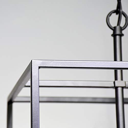 Plafonnier rétro cage 4-LIGHT pour illuminer une grande table