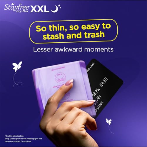 Stayfree Dry Max All Night Sanitary Napkins (Pack of 14)