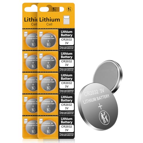 CR2032 Lithium Coin Batteries (10-Pack)