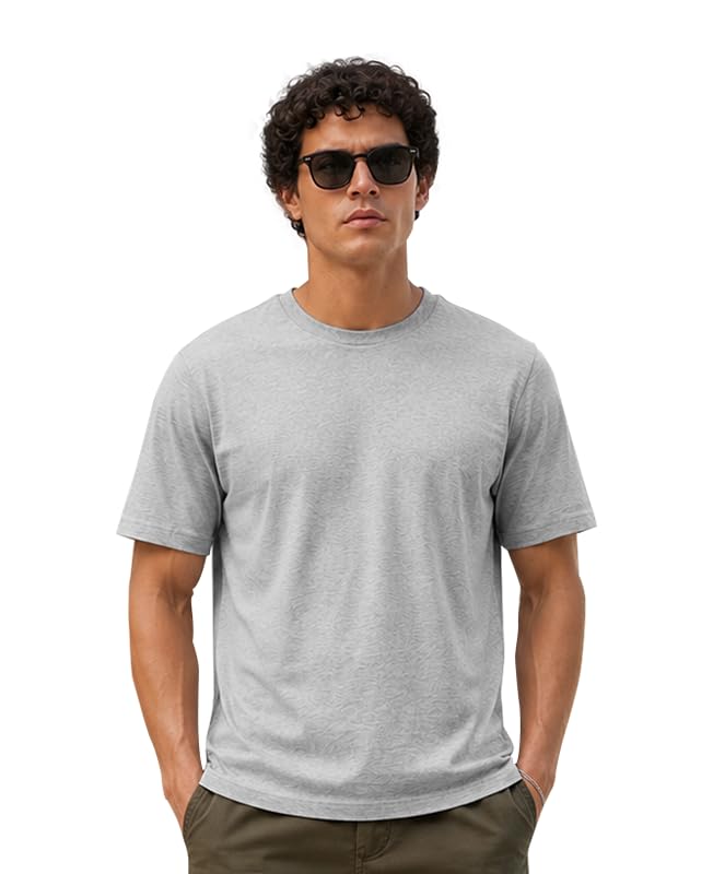 Image of Sleepynuts Men's Everyday Wear Crew Neck Regular Fit T-Shirt | Half Sleeve Solid Plain Casual T-Shirt for Men | Soft Breathable Fabric |