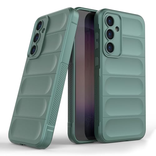 Image of Amazon Brand-Solimo Mobile Cover for Samsung Galaxy S24 Plus 5G | Full Camera Protection | Liquid Silicon Case | Flexible Bumper Case for Samsung Galaxy S24 Plus 5G (Green)