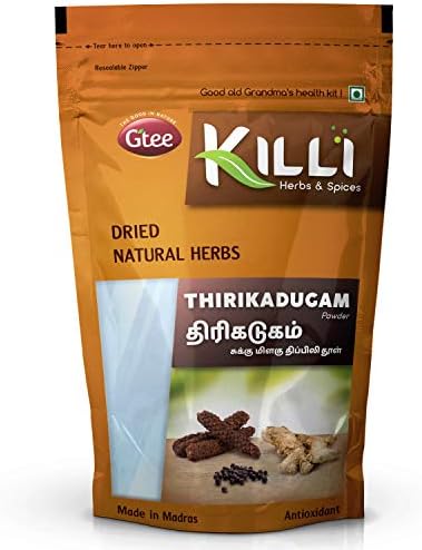 KILLI Thirikadugam | Trikatu | Thirukaduga Powder, 100g