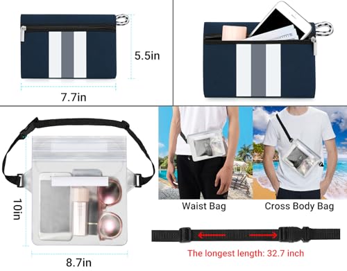 Image of IBFUN Neoprene Tote Bag Large Beach Bag for Women Pool Gym Tote Bag Travel Tote Bag
