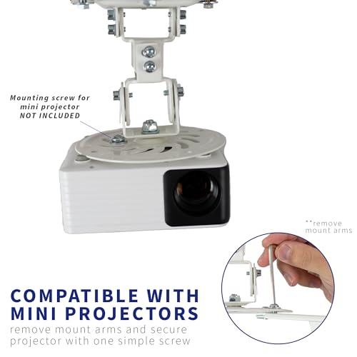 Vivo MOUNT-VP01W Universal Adjustable Ceiling Projector Mount thumb #2