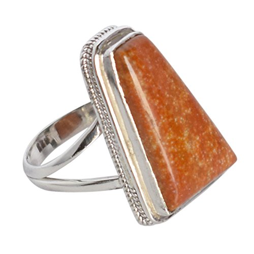 Bague cabochon jaspe océan argent 925 cadeau idéal pour femme
