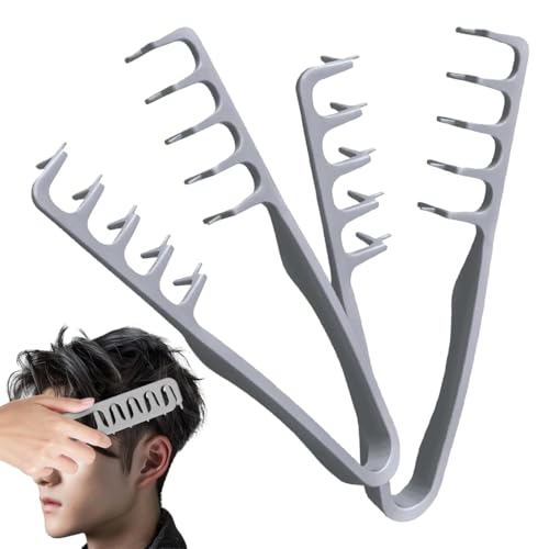 VRYNDH 2 pezzi Pettine per capelli ricci e mossi, pettini a denti larghi per districare i capelli, strumento per la cura dei capelli per uso quotidiano e salone di bellezza per donne.