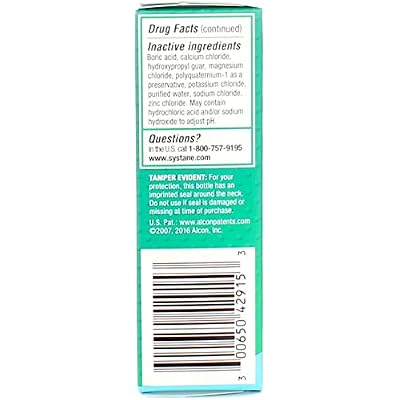 Systane Long Lasting Lubricant Eye Drops, 0.5 Fl Oz (Pack of 1)