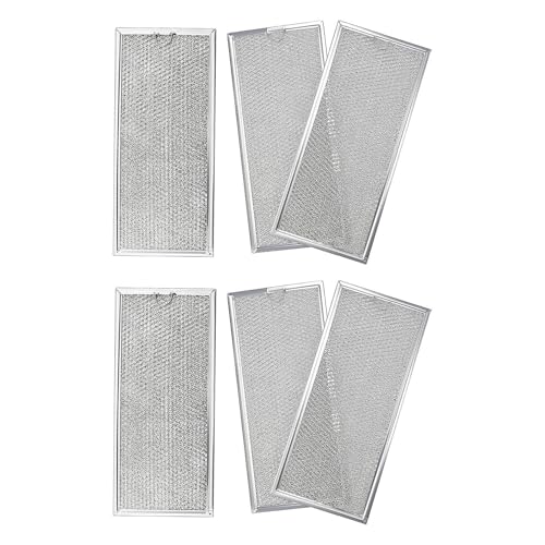 Leefasy 6X Microwave Filter Aluminum Mesh Screen Microwave Accessories Sturdy Microwave Parts Grease Filter for WB06x10596 W10208631A