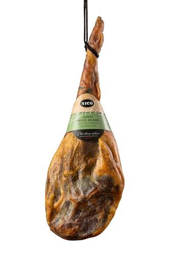 NICO JAMONES - JAMÓN CRUCE DUROC 6,5-7,5 kg. Curación más de 14 meses. Representa el punto óptimo de equilibrio entre la calidad de la materia prima y una curación tradicional
