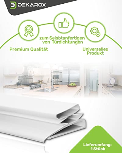 DEKAROX Türdichtung 2m Universal zum Selbstanfertigen für Kühlschrank Gefrierschrank KühlGefrierKombination Kühltruhe
