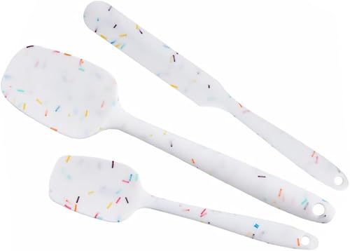 ARTIBETTER Herramienta de silicona para hornear, espátulas resistentes al calor para cocina, raspar y mezclar, utensilios antiadherentes flexibles