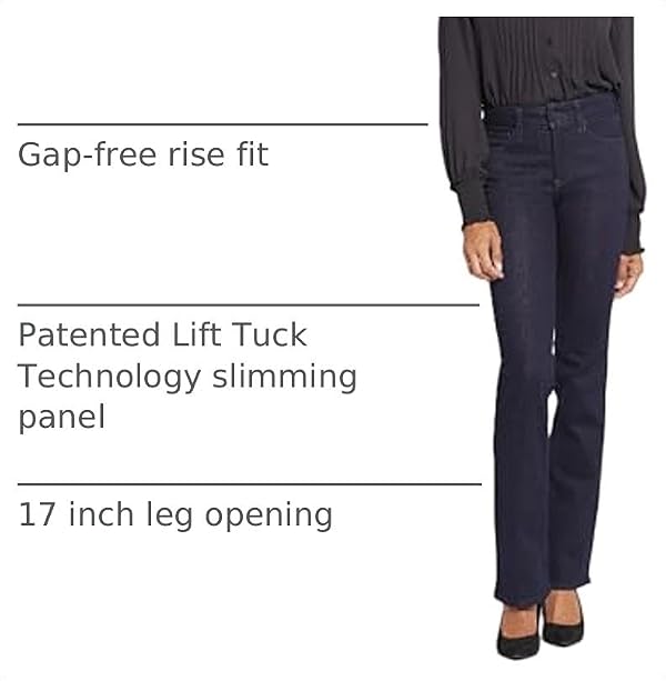 NYDJ Womens Barbara Boot-Cut Jeans, Rinse, 12 US by NYDJ - Used condition - Image 2