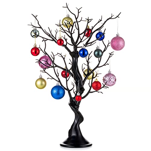 Sziqiqi Small Artificial Tree for Table Centerpiece Black Fake Trees 1.9FT Faux Tree for Party...