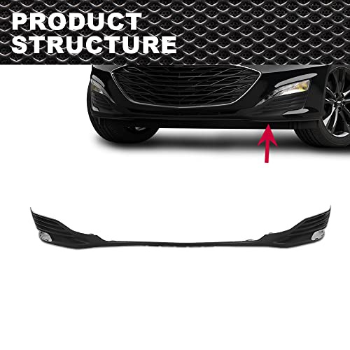 Crodessign Front Bumper Lower Cover Lip Protector Compatible With 2019 2020 2021 Chevy Malibu Black Plastic #TOP1