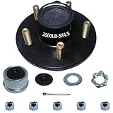 LUXTRKSTO Trailer Hubs 5 Lug 4.5 5x4.5 for 3500Lb 1-1/16'' to 1-3/8'' #84 Tapered Trailer Axle 1 Set