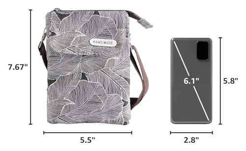 Image of Roomy Cell Phone Purse Wallet Small Crossbody Bags For Women teen girlsl | Small crossbody bags for women with Shoulder Strap,mini thread wallet,cute canvas travel purse tiny purse