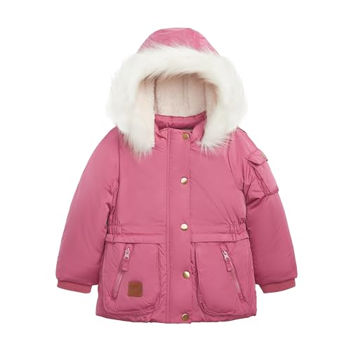 Image of LONDON FOG Girls' Heavyweight Utility Parka With Cozy Trim Hood