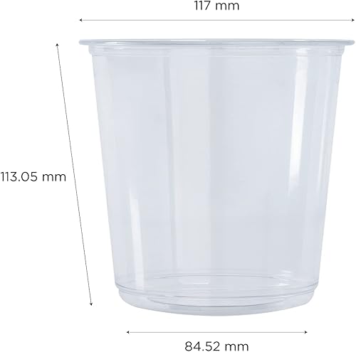 Miniatura 5 de Karat Contenedor redondo PET de 24 oz (4.606 in), FP-DC24-PET - 500 unidades