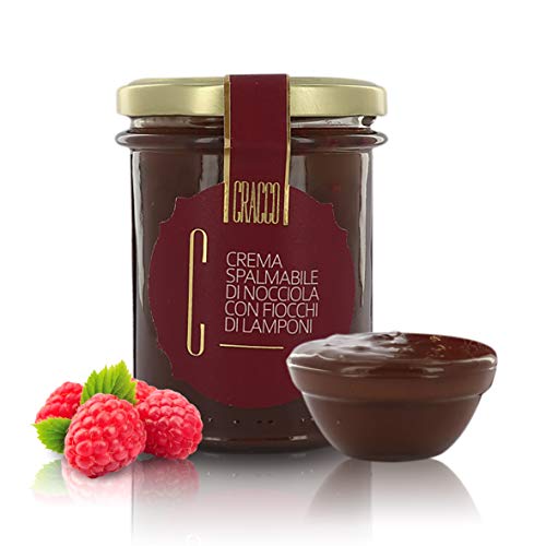 hazelnoot- en framboos-crème, 200 g