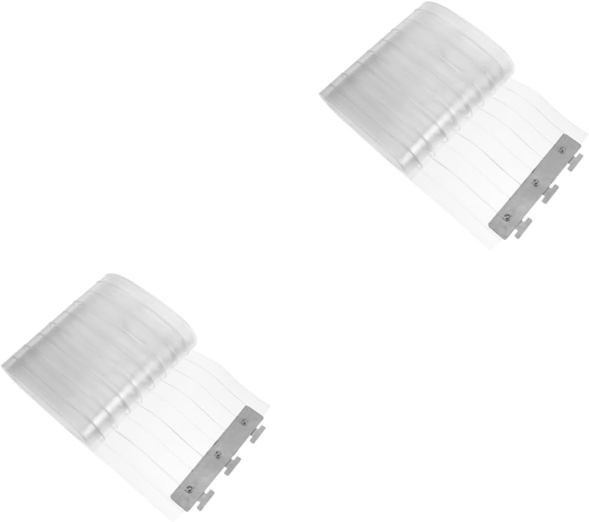 2pcs Replacement Strip Curtain Plastic Door Divider for Home Warehouse Easy to Install Insulating Thick Wide High Design for Coolers Air Conditioning