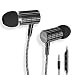 Earphones, Tintec In-ear Earbuds Stereo Headphones High Definition, Tangle Free, Noise Isolation, Heavy Deep Bass for iPhone, iPad, iPod, Samsung Galaxy, Tablets etc[with Mic & Volume Control]