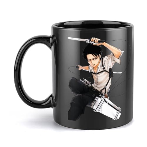 進撃の巨人 耐熱性 カプチーノ コーヒーカップ シンプルブラック オフィス トレンド