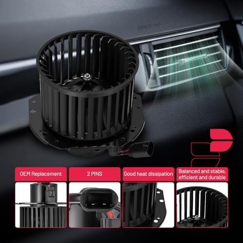 Image of BDFHYK AC Heater Blower Motor Fan 700233 Compatible with Chevy 1998-2003 Blazer, Compatible with GMC 1998-2002 Jimmy,HVAC Blower Motor Assembly Replacement for BM0152C 52477160 52477225