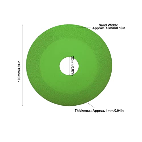 Image of Diamond Cutting Disc 2 Pcs 1mm Thin Kerf Blade for Glass Tile Ceramic Angle Grinder Wet or Dry Use(Green)