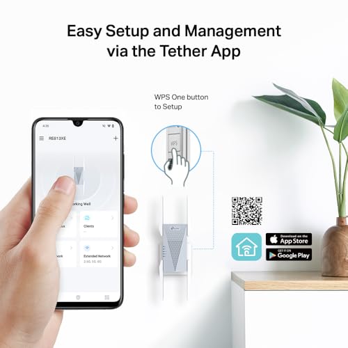 TP-Link RE813XE AXE5400 Wi-Fi 6E Range Extender w/Ethernet Port | 5.4 Gbps Tri-Band Wireless Repeater Amplifier | Up to 2800 Sq. Ft., 96 Devices | 6 GHz Band, 160 MHz | APP Setup | OneMesh Compatible - image 8