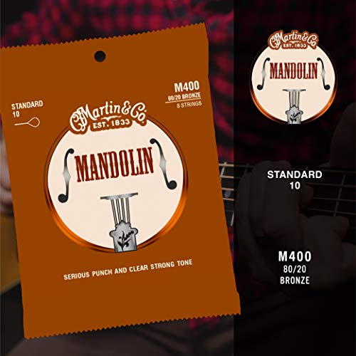 MARTIN Cordes Mandoline 80/20 bronze Light - Les Beatles, Paul McCartney, John Lennon, RIngo Starr, George Harrison MARTIN Cordes Mandoline 80/20 bronze Light – Image 4