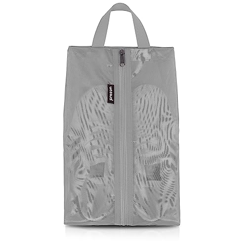 Prezon Travel Shoe Bags Water Resistant TPU Mesh Sturdy YKK Zipper Shoes Storage Bag Shoes Packing Organizer Unisex Shoe Pouch for Travel or Home Storage