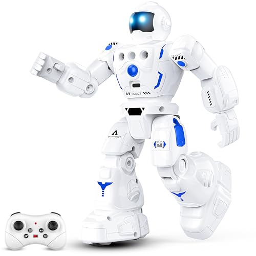BAZOLOTA Robot Toys for Kids, Programmable Remote Control Robot with Walking, Sliding, Singing and Dancing, RC Gesture Sensing Control Smart Robots for Age 3-12 Kids Christmas Birthday